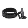 PU leren SM halsband met zwarte riem