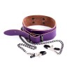halsband tepelklemmen paars