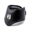 PU leren halsband met kussen en ring - zwart