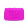 Opbergtas happy happy happy siliconen dildo