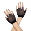 Zwarte vingerloze visnet handschoenen