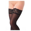 Amorable zwarte stay up / hold-up kousen - one-size
