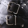 Hoofdmasker geblindeerd met gespen en sloten sm