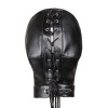 Hoofdmasker met mond en oog gaten leer