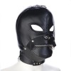 Hoofdmasker met mondkap zwart