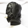 Hoofdmasker met mondknevel leer