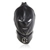 hoofdmasker met ritsen zwart