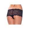 zwarte comfortabele hotpants met ruches