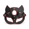 PU leren kattenmasker zwart rood
