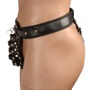Leren kuisheidslip penisslot hangslot sex