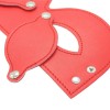 kunst leer oogmasker afneembaar oogklep rood