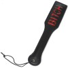 Leather paddle bitch zwart bondage bdsm sm