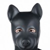 leren bondage hondenmasker zwart