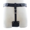 Leren strap-on harnas voorbinddildo