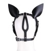 leren bdsm paardenmasker mondknevel