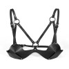leren bondage bh