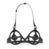 leren bondage bh haar