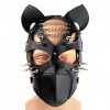leren bondage kattenmasker spikes