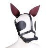 leren bondage paardenmasker mondknevel
