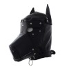 leren hondenmasker mondrits ring