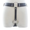 Leren strap-on harnas voor interne dildo