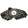 Leren masker met spikes - zwart bdsm