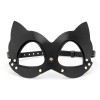 leren kattenmasker kattenoren zwart