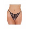Amorable tanga met open kruis - zwart