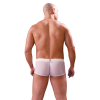 Witte polyester herenslip met rits
