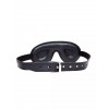Pu leren Oogmasker met binnen kussen - Rood/Zwart 