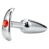 stalen anaal toy rood kristal