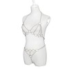 metalen bdsm harnas dames zilver