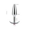 stalen buttplug roze kristal