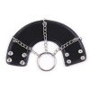 metalen cock ring nep leren band