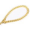 Metalen gouden halsband met ketting handvat