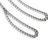 Metalen zilveren halsband met ketting handvat