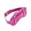 Mondknevel met siliconen ball gag - paars