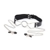 Mondkevel O-ring met ketting tepelklemmen