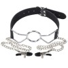 Mondkevel O-ring met ketting tepelklemmen
