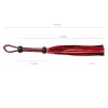 nep leren bdsm flogger zweep rood zwart