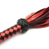 nep leren flogger zweep rood zwart