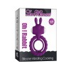 oh rabbit siliconen duo cockring zwart