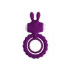 oh rabbit siliconen vibrerende cockring paars