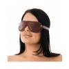 oogmasker bruinleer bdsm slaaf