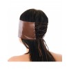 oogmasker bruin leer bdsm meester