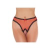 Amorable transparant rood open kruis slipje