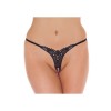 Amorable transparant zwart open kruis sexyslipje