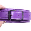 paarse bondage halsband met tepelklemmen