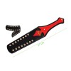paddle zweep pu leer zwart rood 37 centimeter