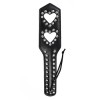 paddle met studs harten zwart